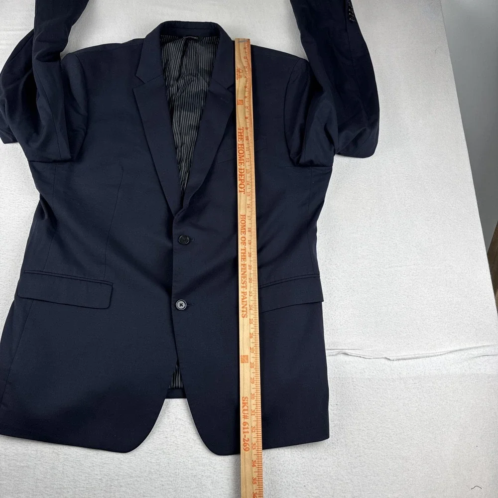 Banana Republic Marzotto Mens Dark Navy Blazer 46L Standard Fit Wool *READ*